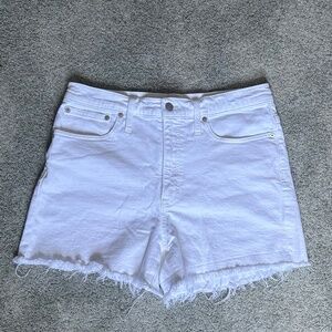 Madewell White Denim Shorts